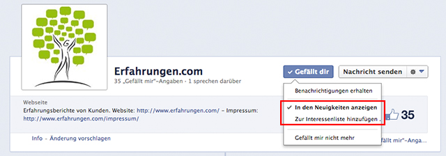 Facebook: Benachrichtigungen einschränken