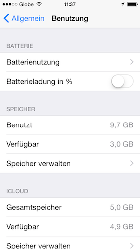 iPhone-Benutzung