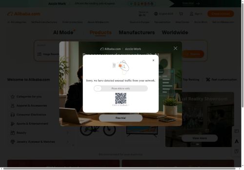 Alibaba.com Website Screenshot