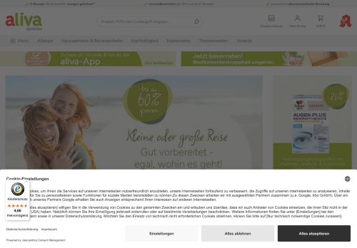 Aliva Apotheke Website Screenshot