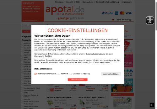Apotal Website Screenshot