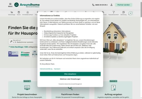 Käuferportal Website Screenshot
