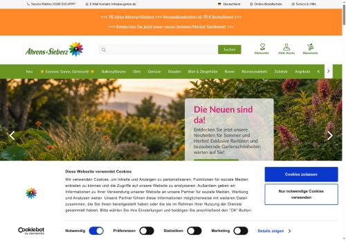 as-garten.de Website Screenshot