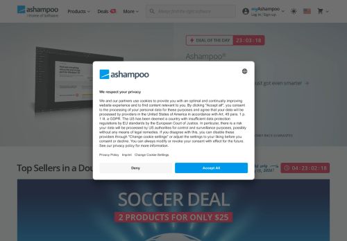 Ashampoo Website Screenshot