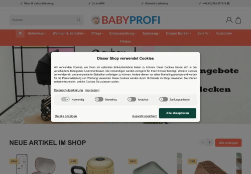 Babyprofi Website Screenshot
