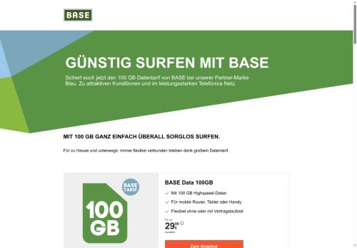 BASE Website Screenshot