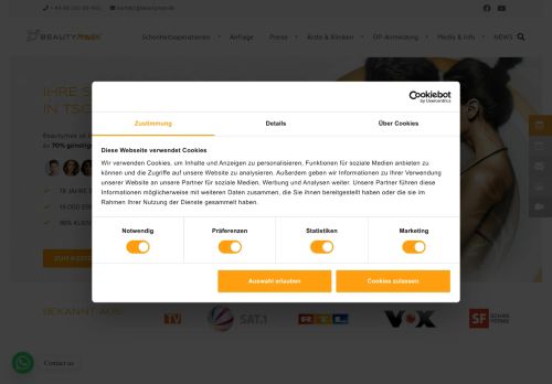 Beautymax.de Website Screenshot