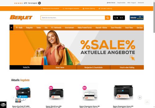 Berlet Website Screenshot