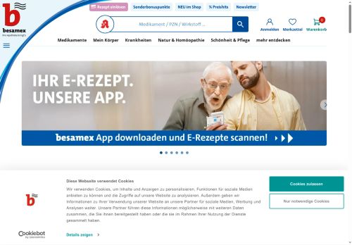 besamex Website Screenshot
