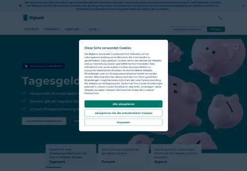 BIGBANK Website Screenshot