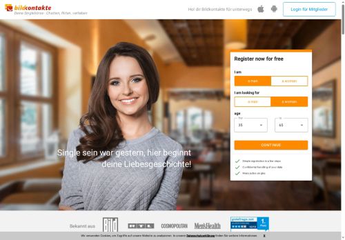 bildkontakte Website Screenshot