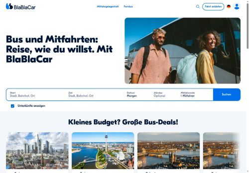 BlaBlaCar Website Screenshot