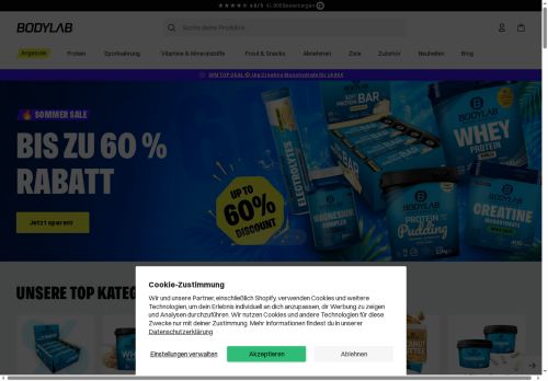 Bodylab24 Website Screenshot