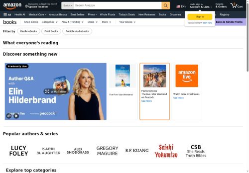 Book Depository Website Screenshot