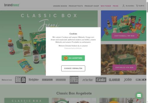 brandnooz Website Screenshot