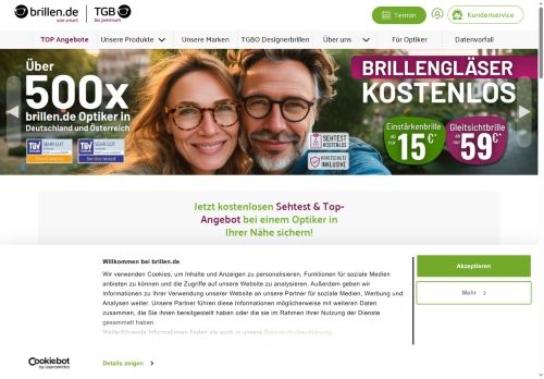brillen.de Website Screenshot