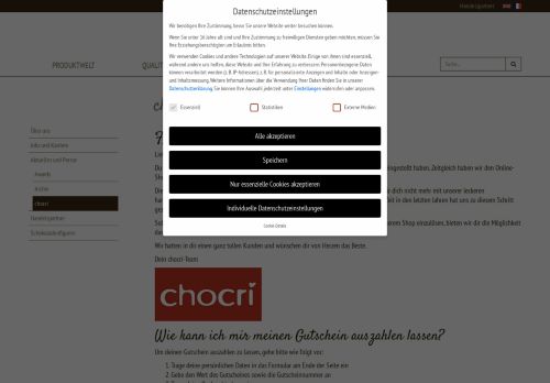 chocri Website Screenshot
