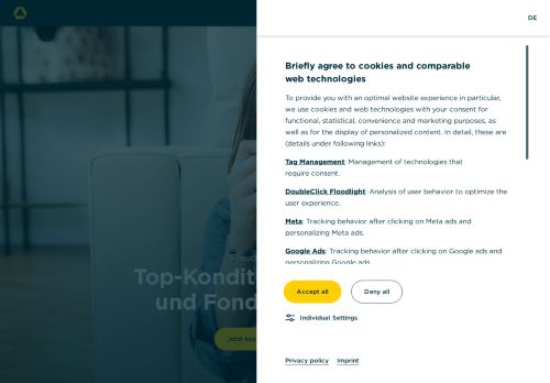 Commerzbank Website Screenshot