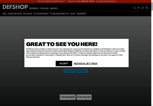 DefShop Website Screenshot