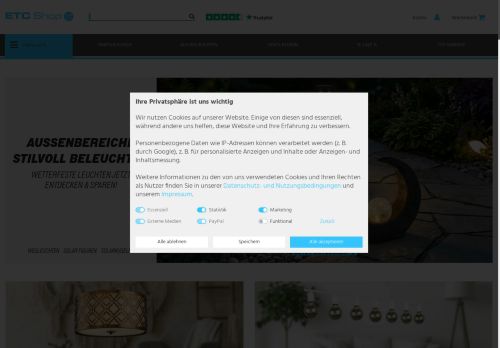 ETC Shop Website Screenshot