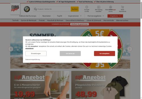 Eurotops Website Screenshot