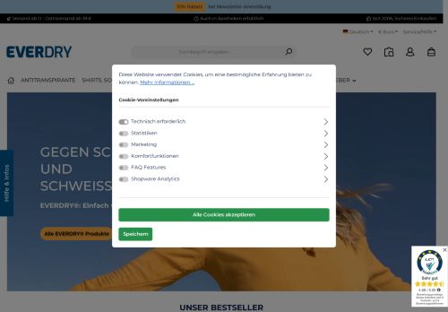 everdry Website Screenshot