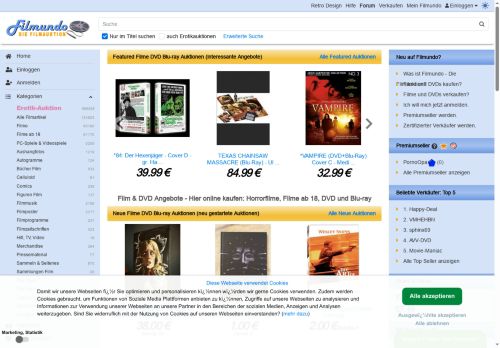 Filmundo.de Website Screenshot