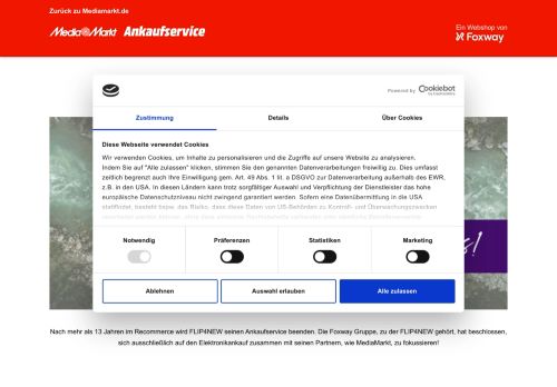 FLIP4NEW Website Screenshot