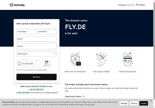 fly.de Website Screenshot