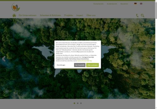 ForestFinance Website Screenshot