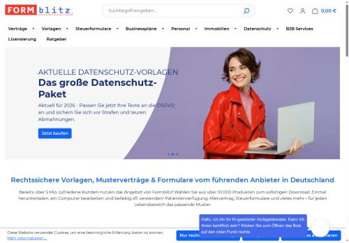 FORMBLITZ Website Screenshot
