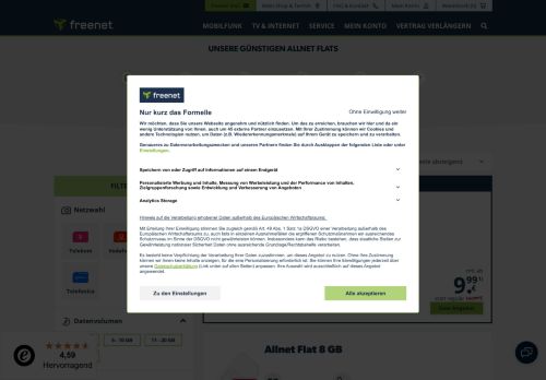 freenetmobile Website Screenshot