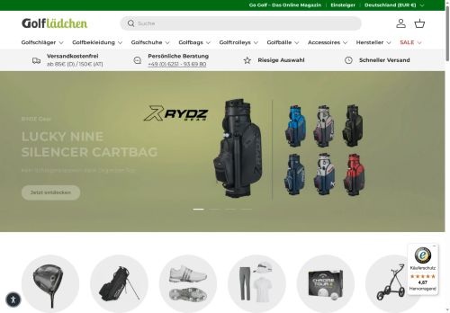 Golflaedchen.de Website Screenshot