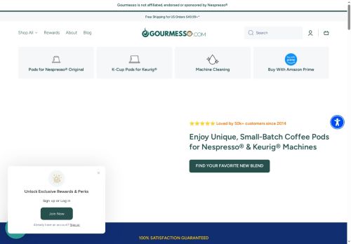 Gourmesso Website Screenshot
