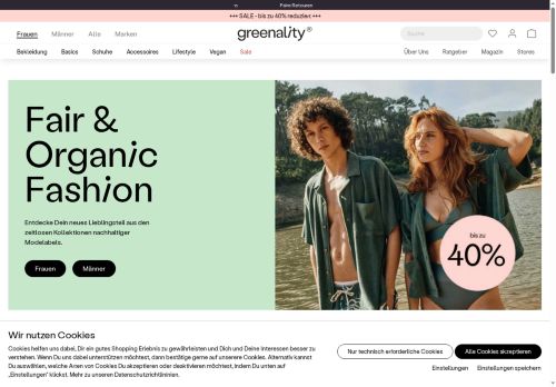 GREENALITY Website Screenshot