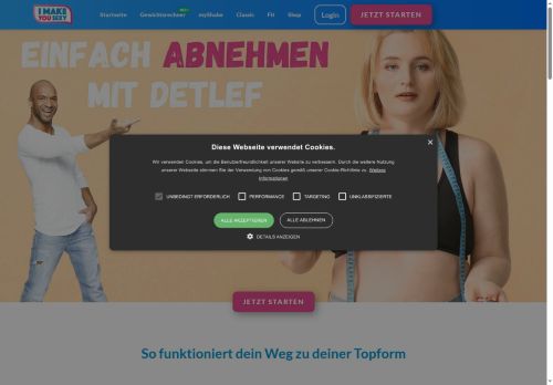 I make you Sexy (vormals 10 Weeks Body Challenge) Website Screenshot