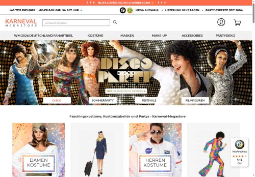 Racheshop.de Website Screenshot