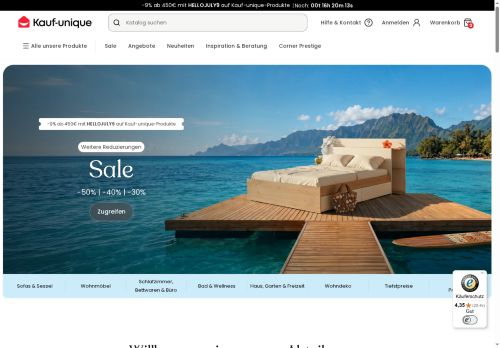 Kauf-Unique.de Website Screenshot