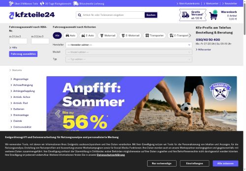 Quadundroller.de Website Screenshot