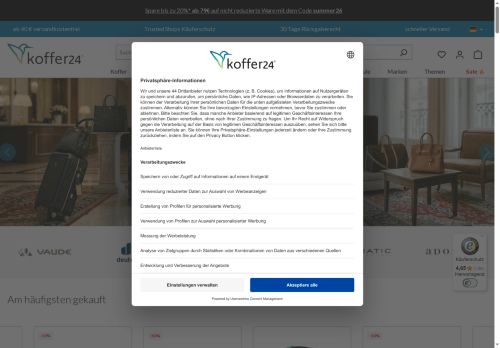 Koffer24 Website Screenshot