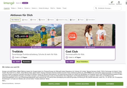limango Website Screenshot