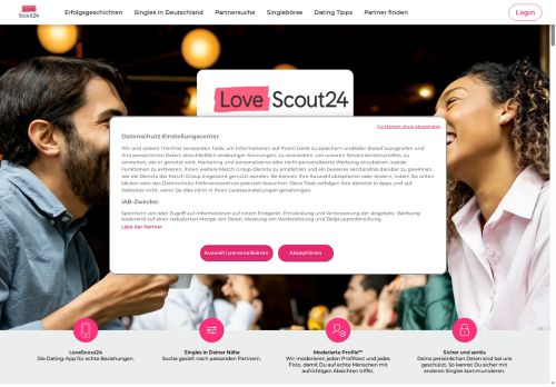 FriendScout24 Website Screenshot