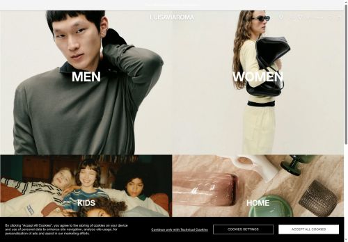 LUISAVIAROMA Website Screenshot