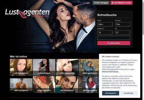 Lustagenten.de Website Screenshot