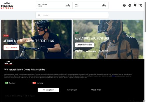 Maciag Offroad Website Screenshot
