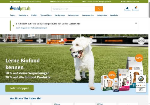 Medpets Website Screenshot
