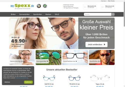 my-Spexx.de Website Screenshot