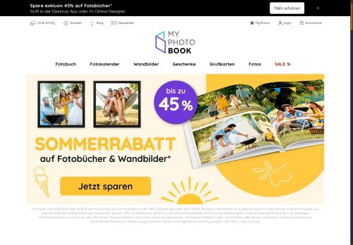 myphotobook Website Screenshot