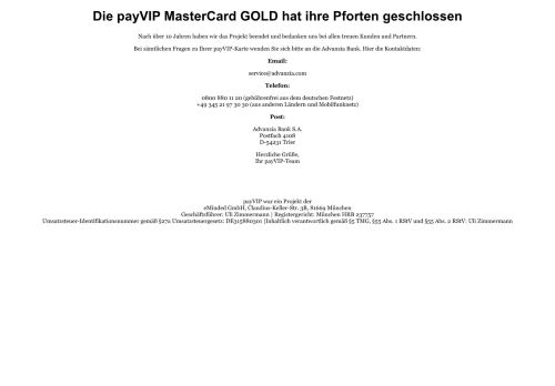 Kalixa Card Website Screenshot