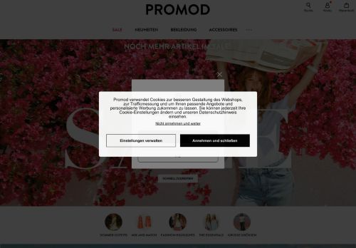 Promod.de Website Screenshot